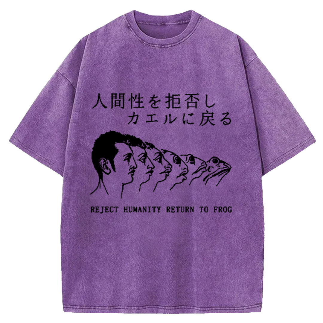 Return To Frog Washed Crew Neck T-Shirt