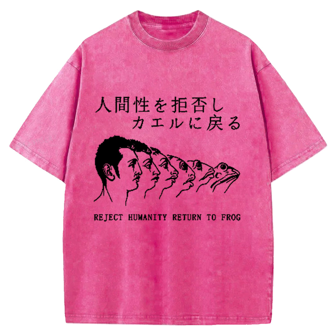 Return To Frog Washed Crew Neck T-Shirt