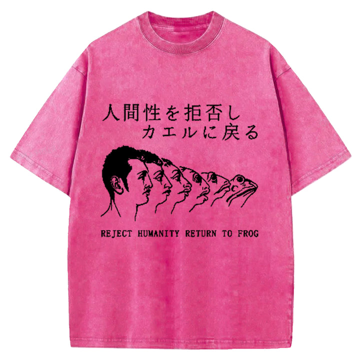 Return To Frog Washed Crew Neck T-Shirt
