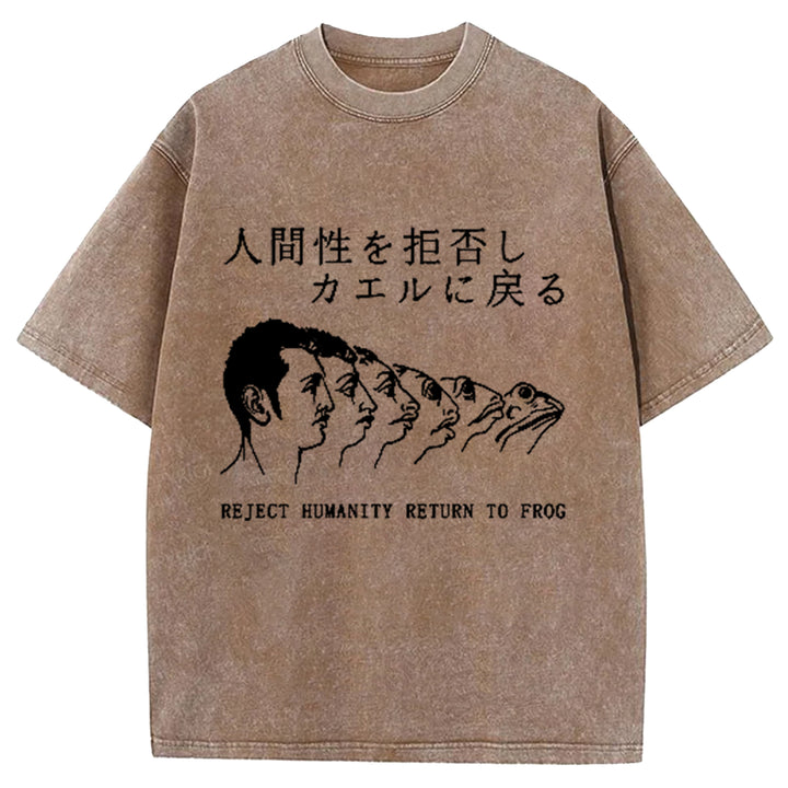 Return To Frog Washed Crew Neck T-Shirt