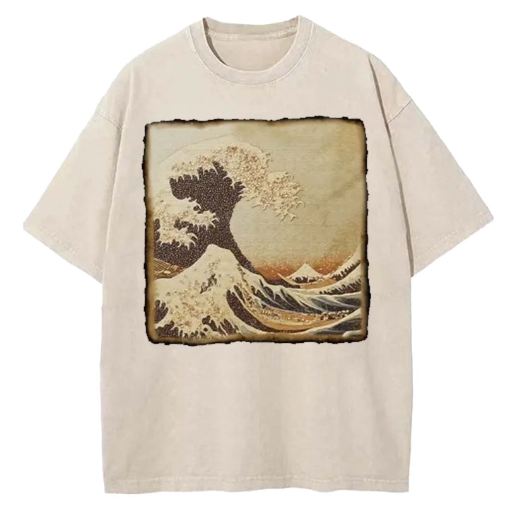 Vintage Wave Washed Crew Neck T-shirt