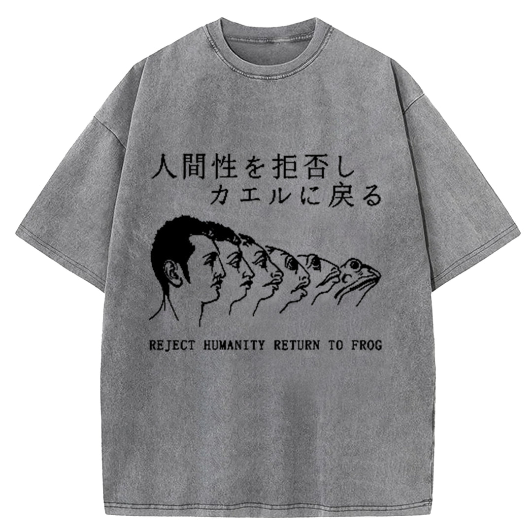Return To Frog Washed Crew Neck T-Shirt