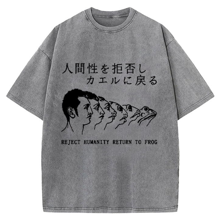 Return To Frog Washed Crew Neck T-Shirt