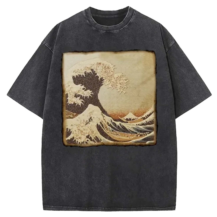 Vintage Wave Washed Crew Neck T-shirt