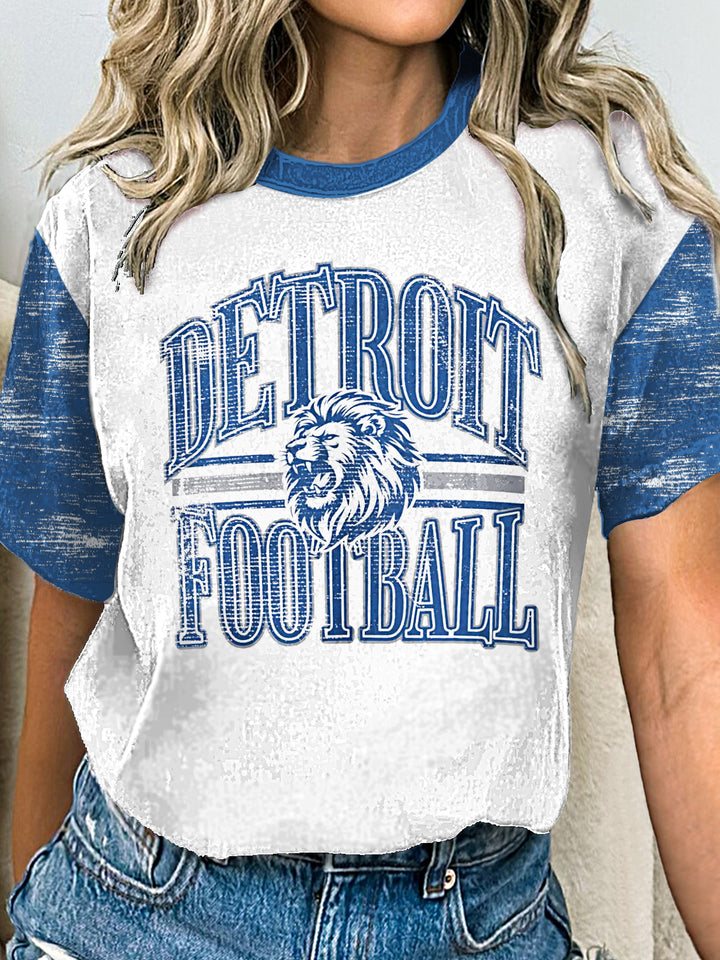 Vintage Detroit Lions Crew Neck T-shirt