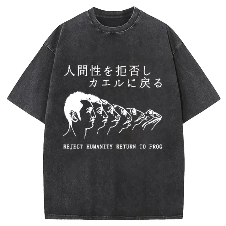 Return To Frog Washed Crew Neck T-Shirt