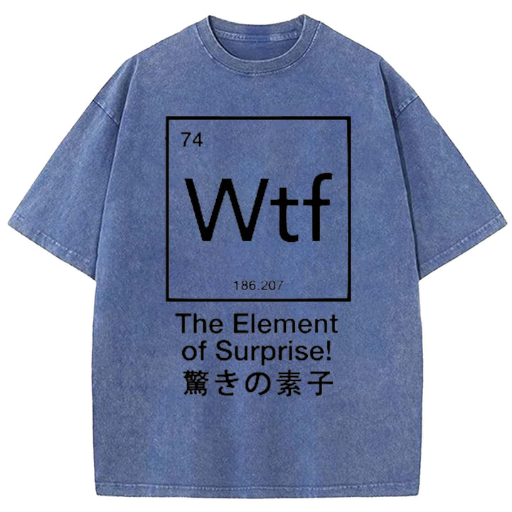 The Element of Surprise Washed Crew Neck T-shirt