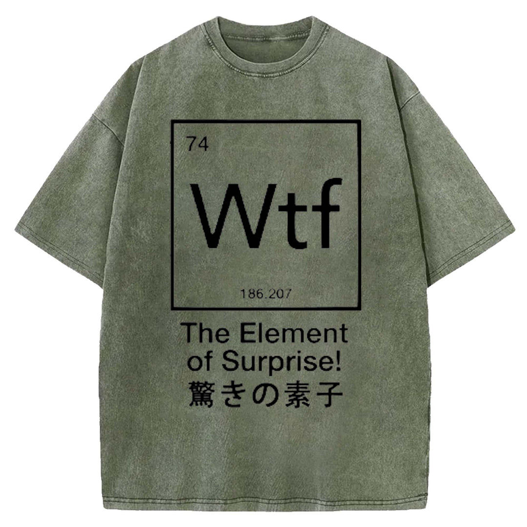 The Element of Surprise Washed Crew Neck T-shirt