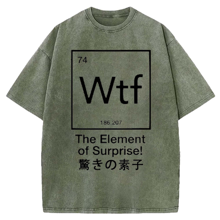 The Element of Surprise Washed Crew Neck T-shirt