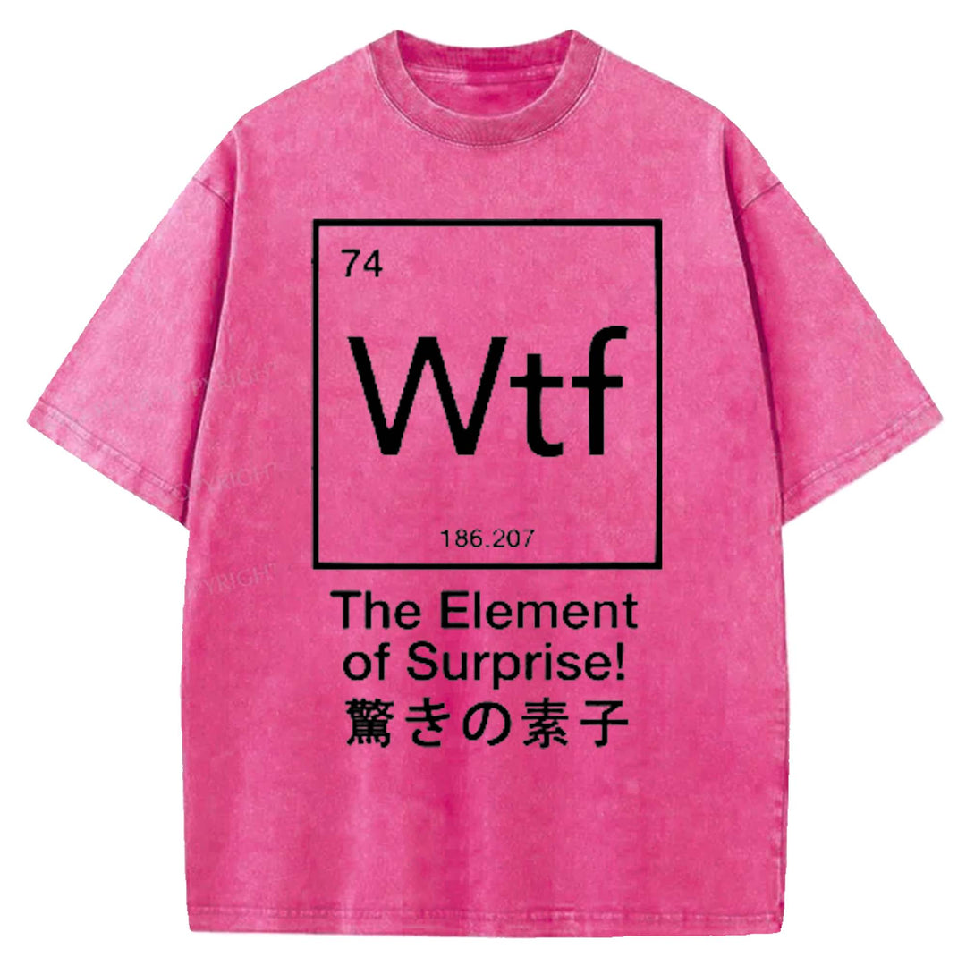 The Element of Surprise Washed Crew Neck T-shirt