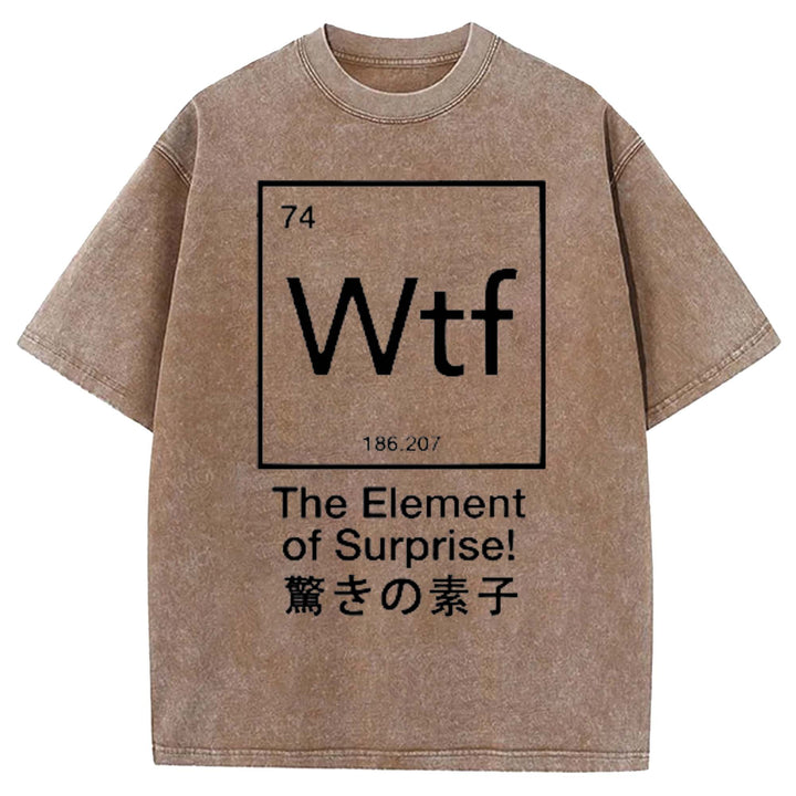The Element of Surprise Washed Crew Neck T-shirt