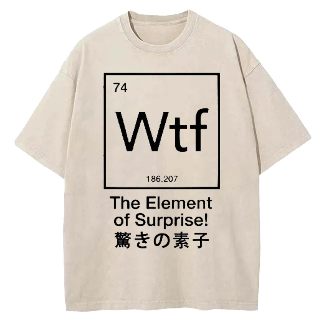 The Element of Surprise Washed Crew Neck T-shirt