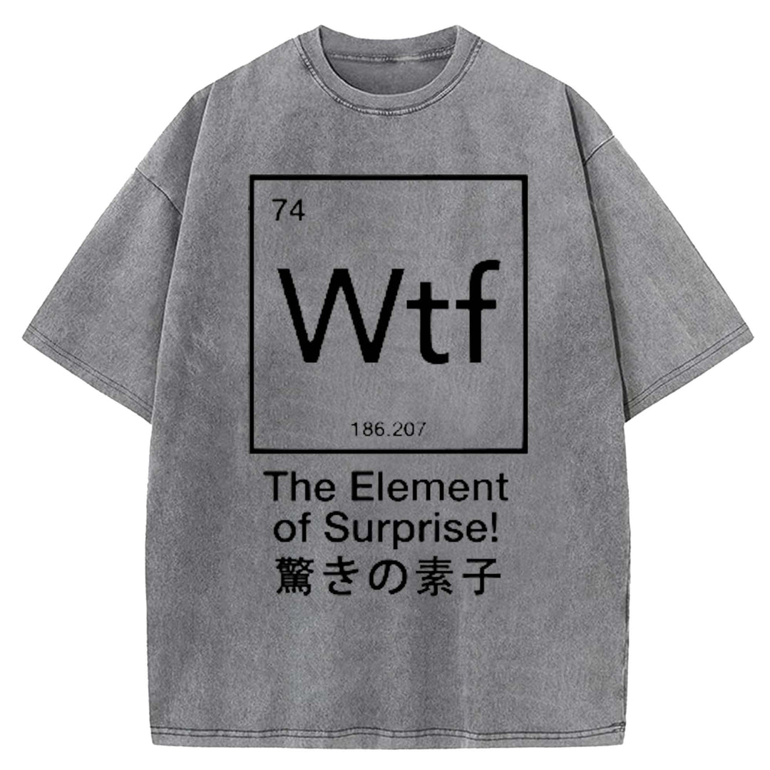 The Element of Surprise Washed Crew Neck T-shirt