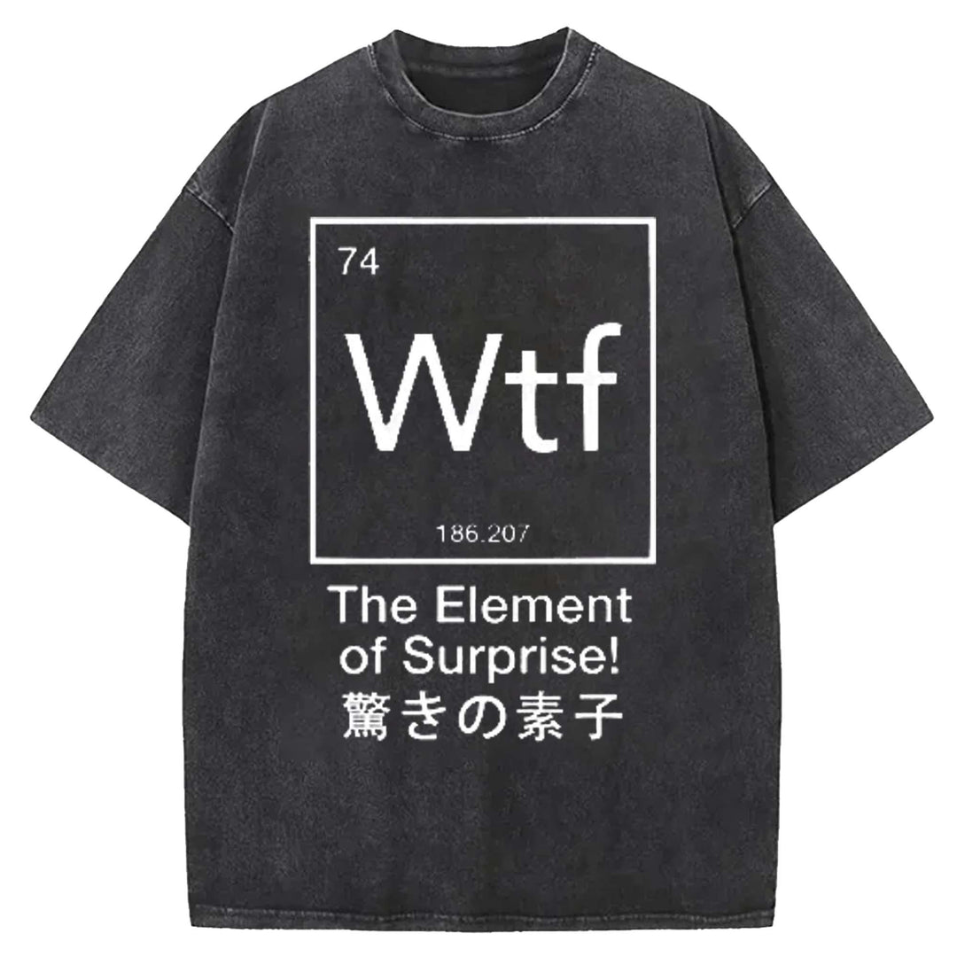 The Element of Surprise Washed Crew Neck T-shirt