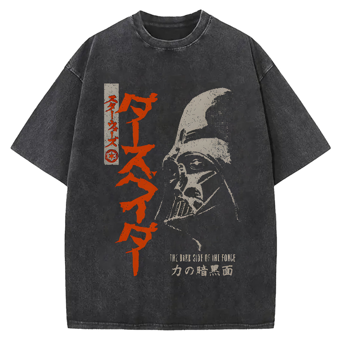 Star Wars Vintage Japanese Design Washed Crew Neck T-Shirt