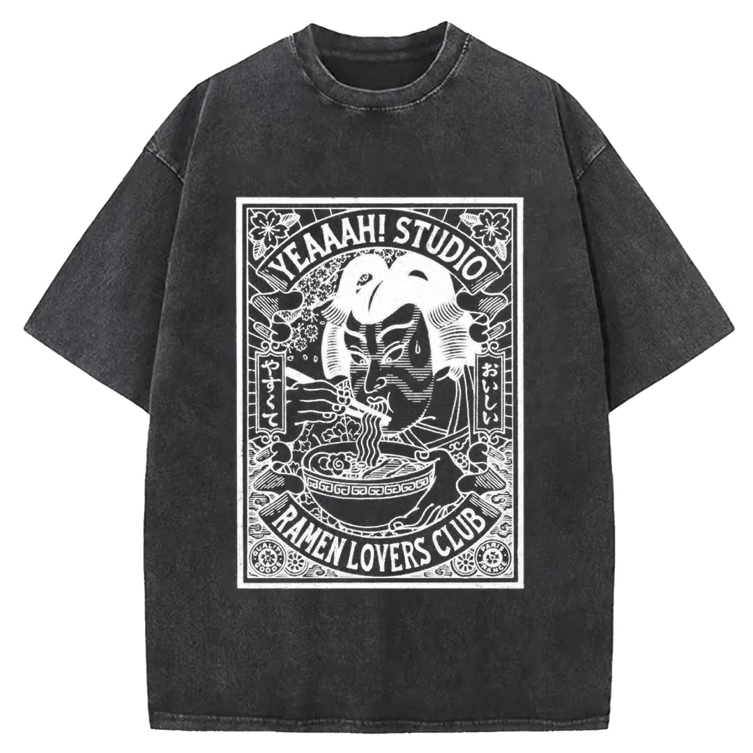 Ramen Lover's Club Washed Crew Neck T-Shirt