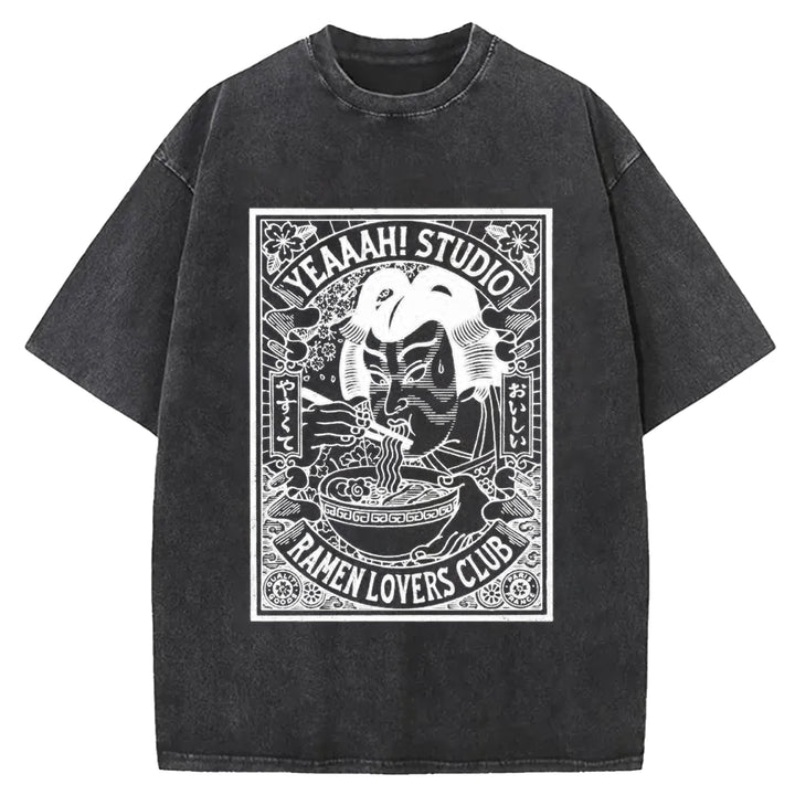 Ramen Lover's Club Washed Crew Neck T-Shirt