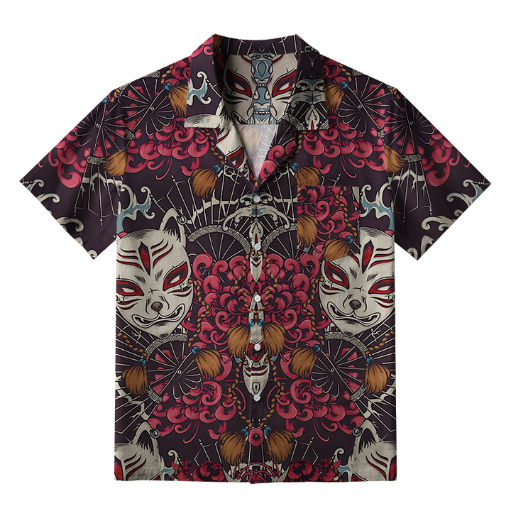Fox Mask Aloha Hawaiian Shirt