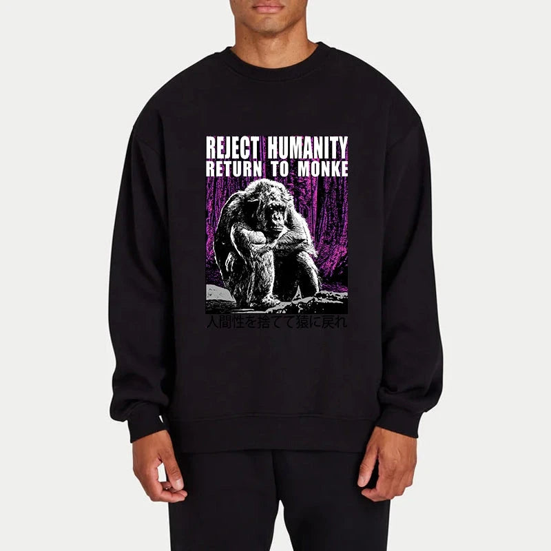 Reject Humanity Return To Monkey Japan Sweatshirt