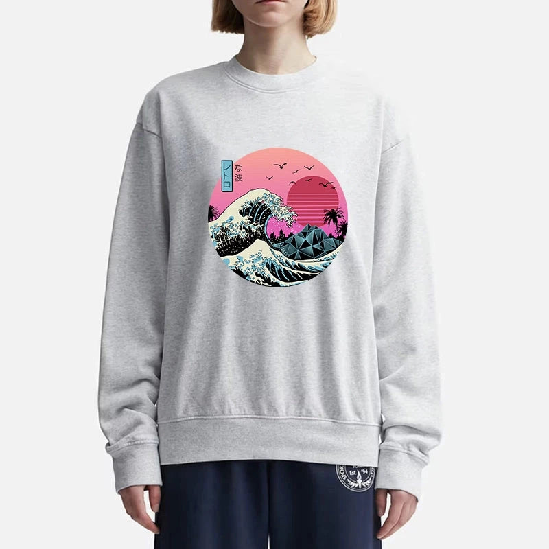 Japanese The Great Retro Wave Sweatshirt