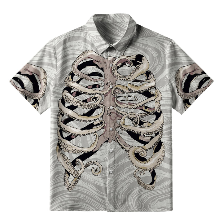 Octopus Skeleton Button-up Shirt