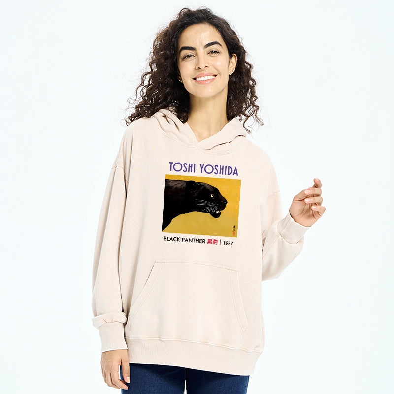 Black Panther Washed Hoodie