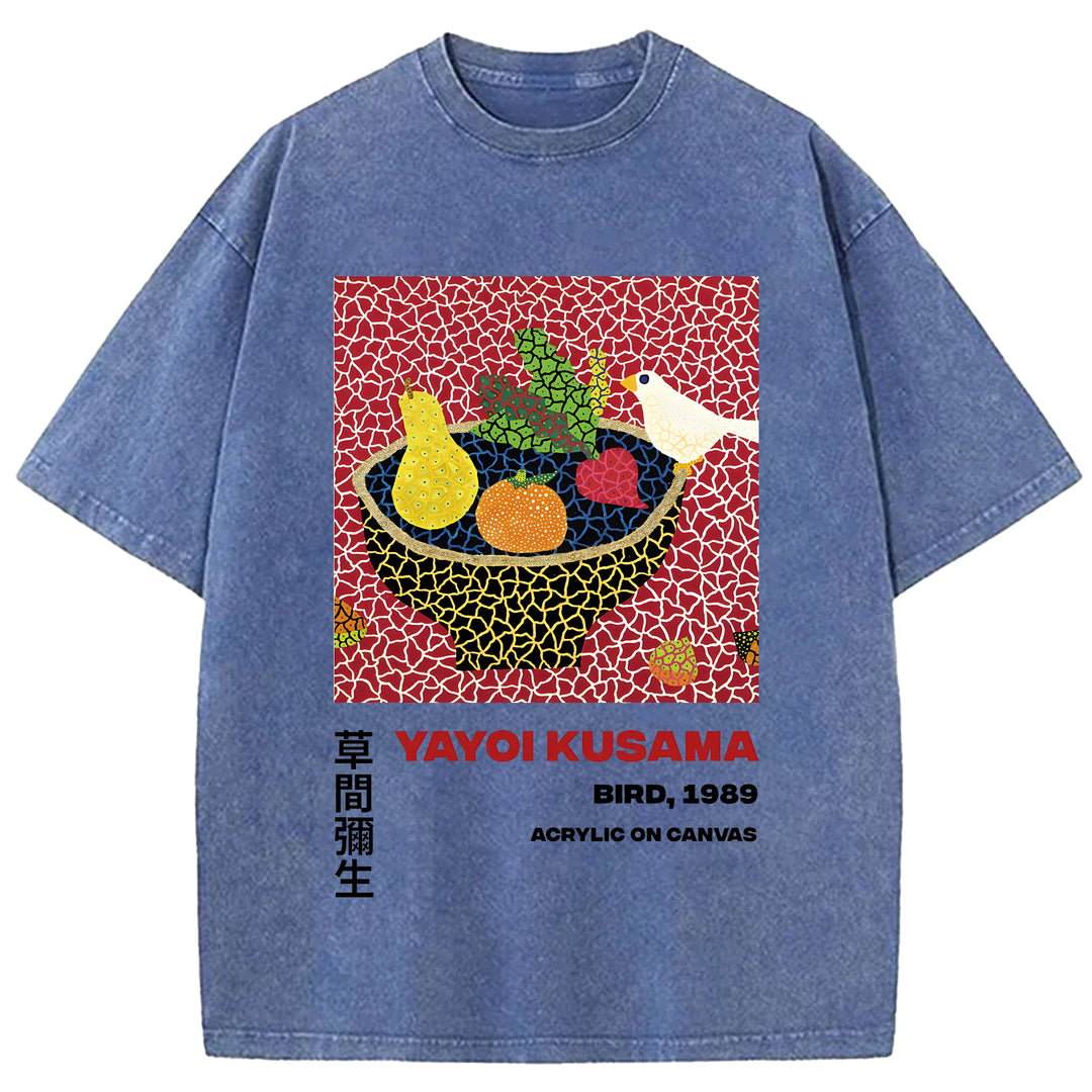 Yayoi Kusama Vintage Washed Crew Neck T-Shirt