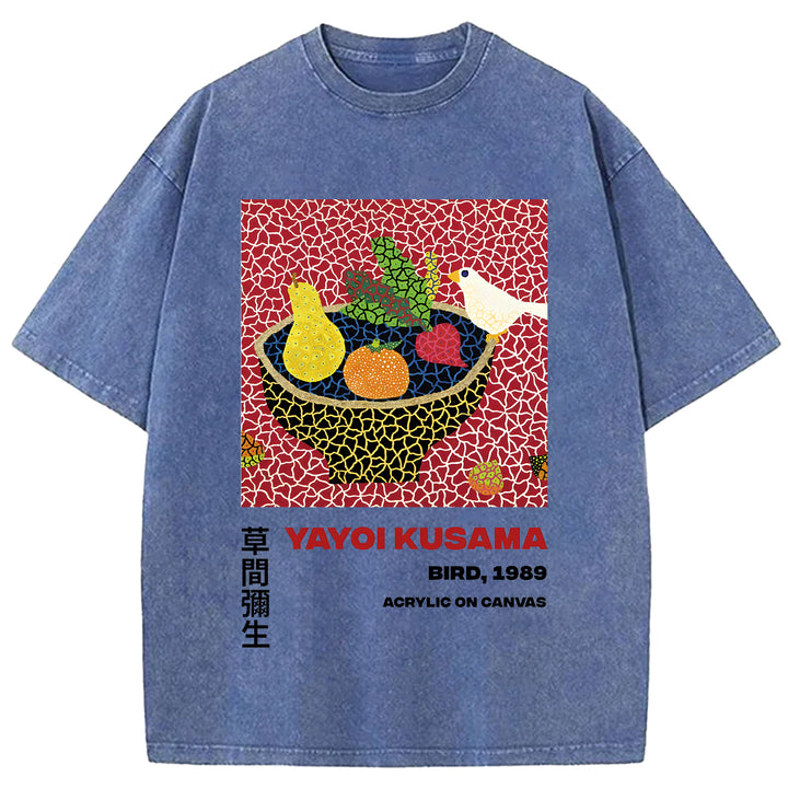 Yayoi Kusama Vintage Washed Crew Neck T-Shirt
