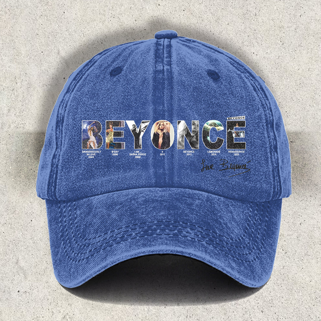 Vintage Beyoncé Concert Printed Baseball Cap