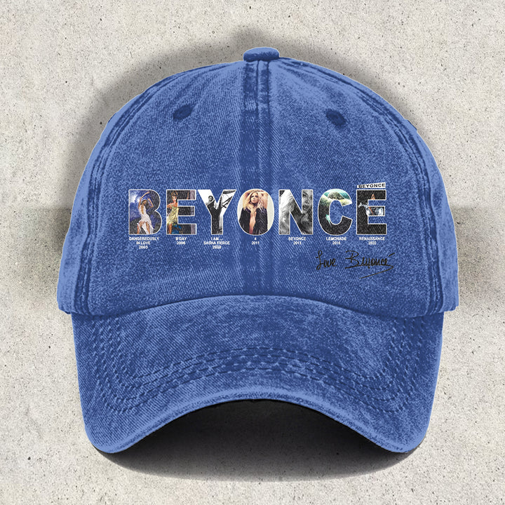 Vintage Beyoncé Concert Printed Baseball Cap