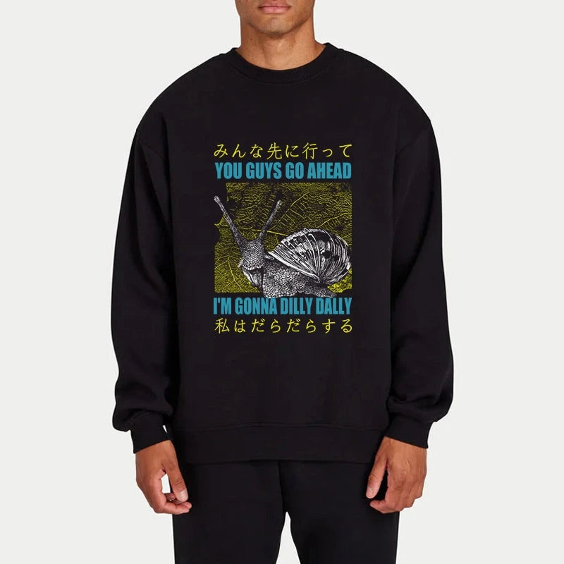 Slow Snail Japanese Sweatshirt