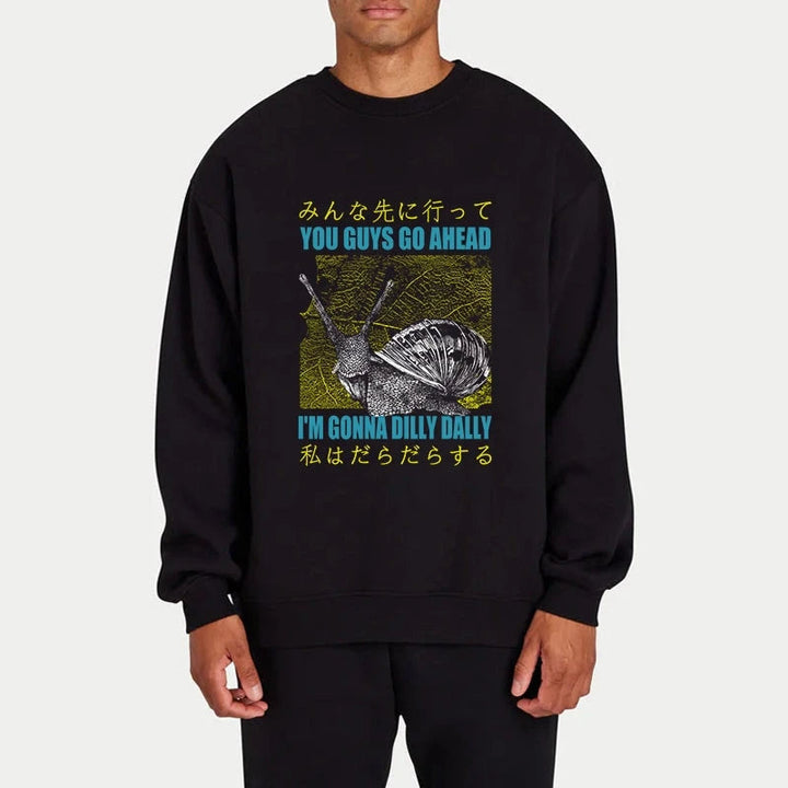 Slow Snail Japanese Sweatshirt