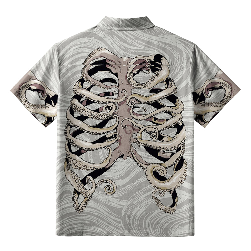 Octopus Skeleton Button-up Shirt