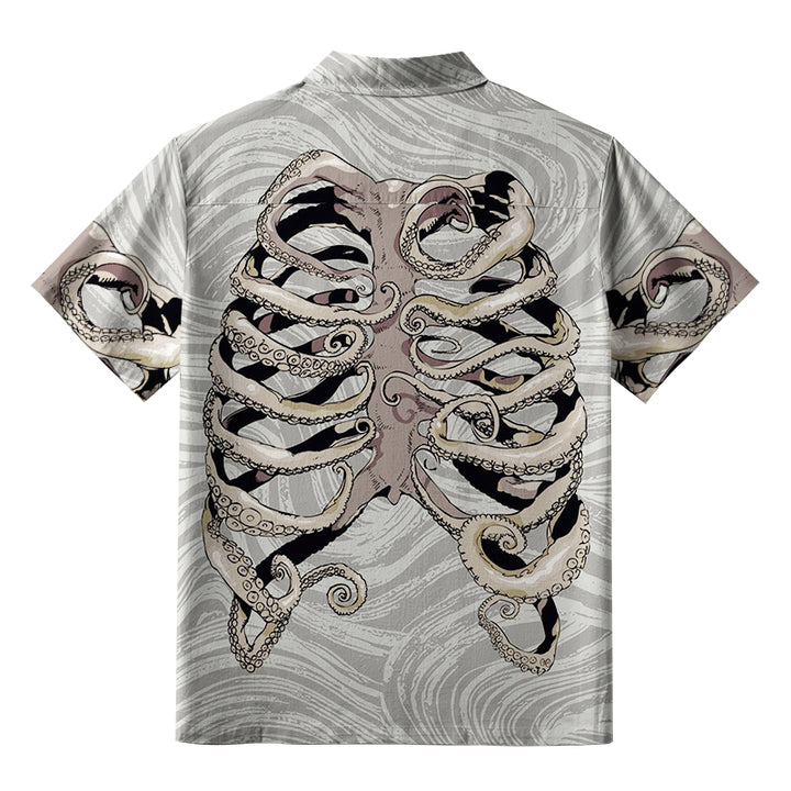 Octopus Skeleton Button-up Shirt