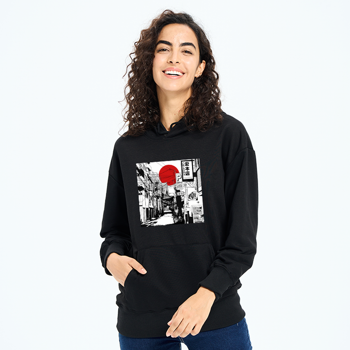 Sunrise On The Street Classic Hoodie