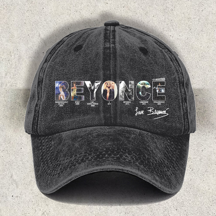 Vintage Beyoncé Concert Printed Baseball Cap