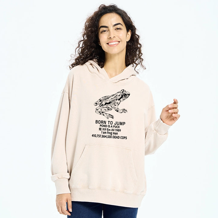 Born To Jump Washed Hoodie