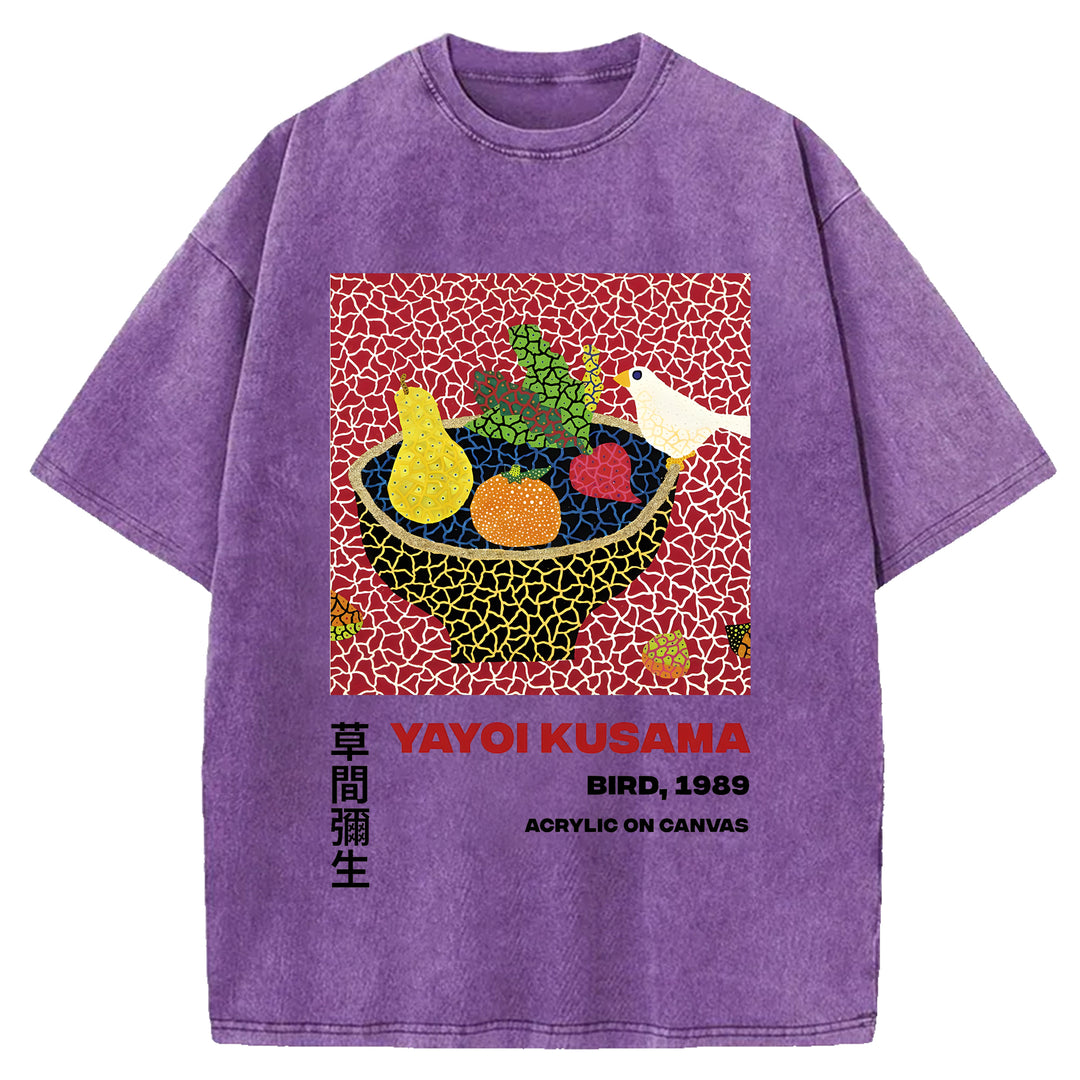 Yayoi Kusama Vintage Washed Crew Neck T-Shirt