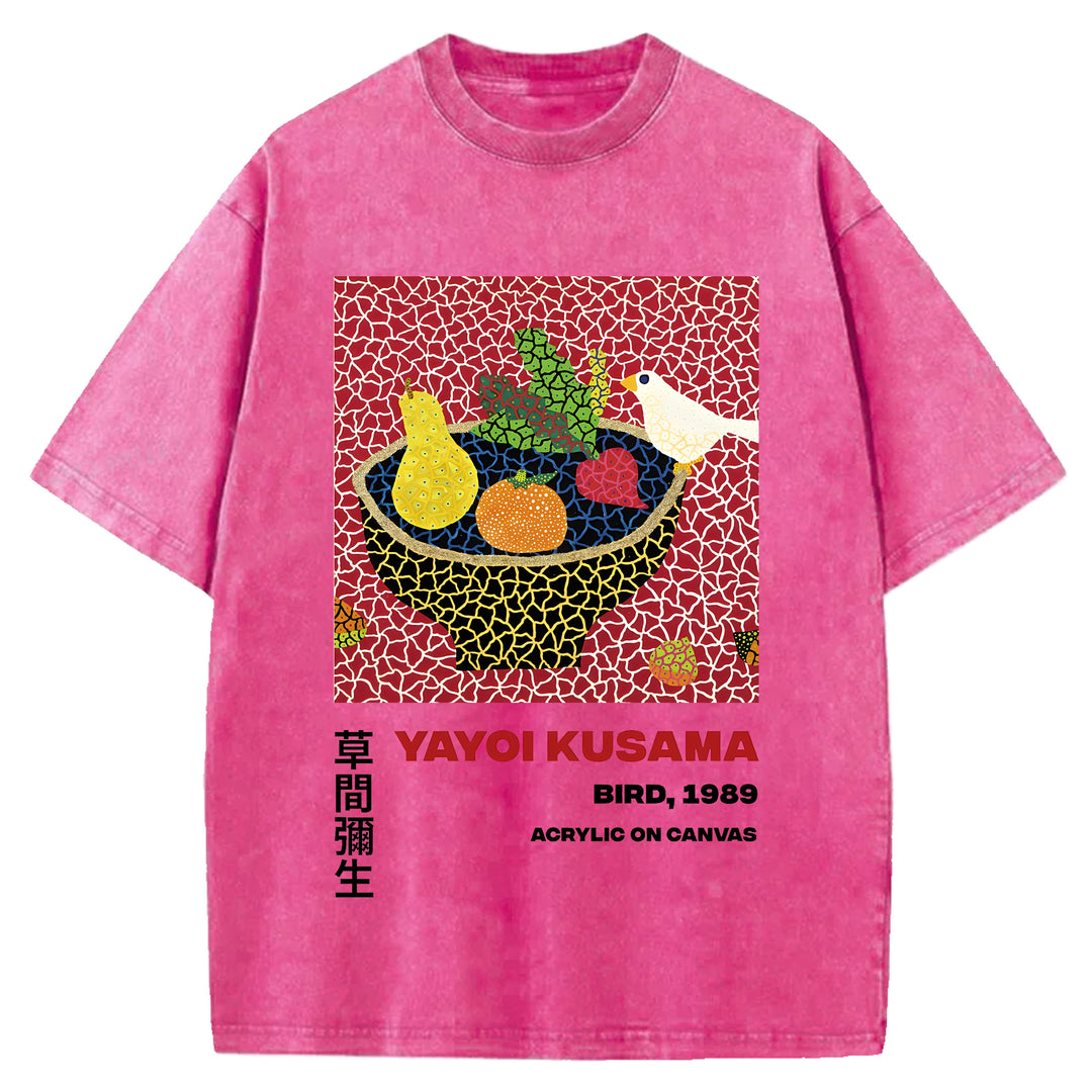 Yayoi Kusama Vintage Washed Crew Neck T-Shirt