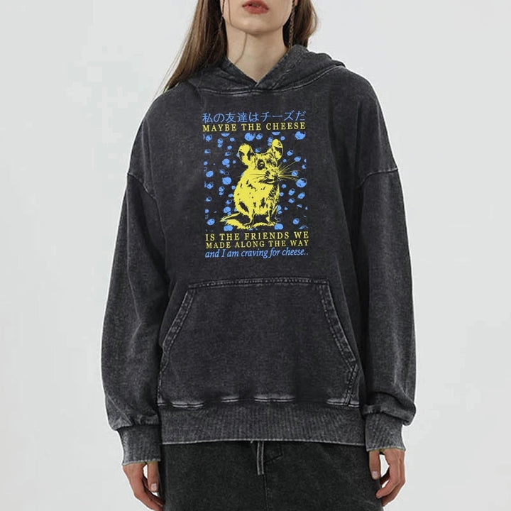 My Friend Is Cheese Washed Hoodie