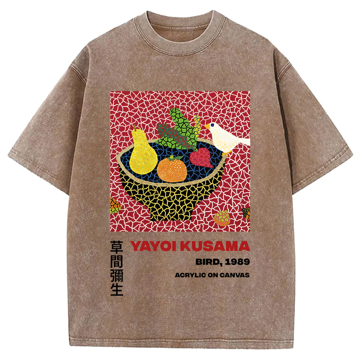 Yayoi Kusama Vintage Washed Crew Neck T-Shirt