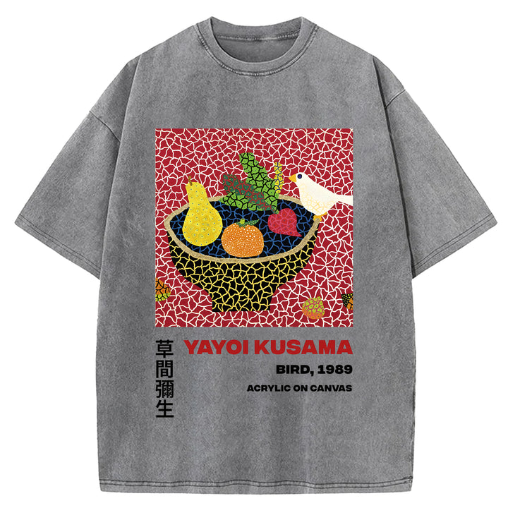 Yayoi Kusama Vintage Washed Crew Neck T-Shirt