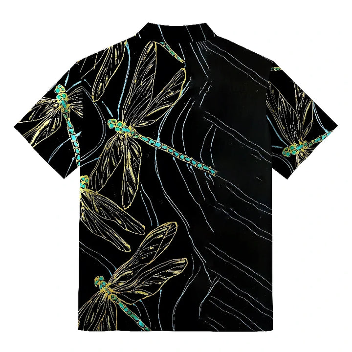 Dragonfly Flapping Its Wings Button-up Shirt