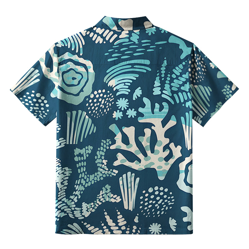 Ocean Coral Aloha Hawaiian Shirt