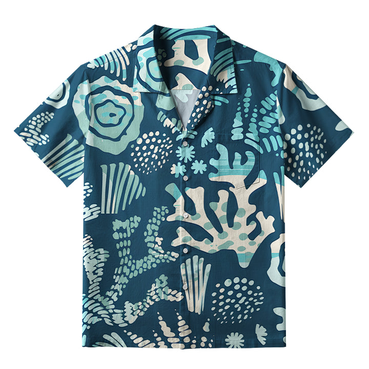 Ocean Coral Aloha Hawaiian Shirt