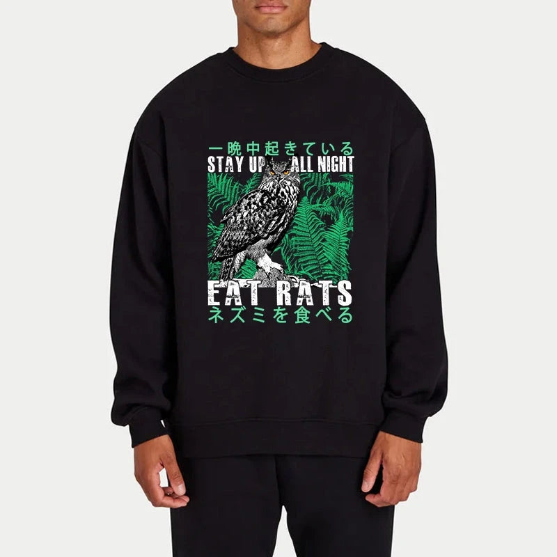 Owls Prey On Rats At Night Sweatshirt