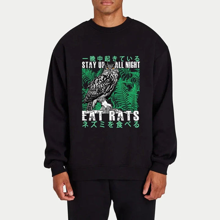 Owls Prey On Rats At Night Sweatshirt