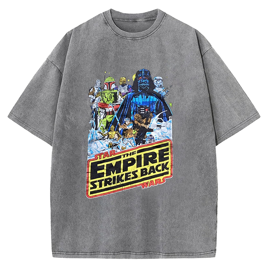 Star Wars Vintage Japanese Washed Crew Neck T-Shirt