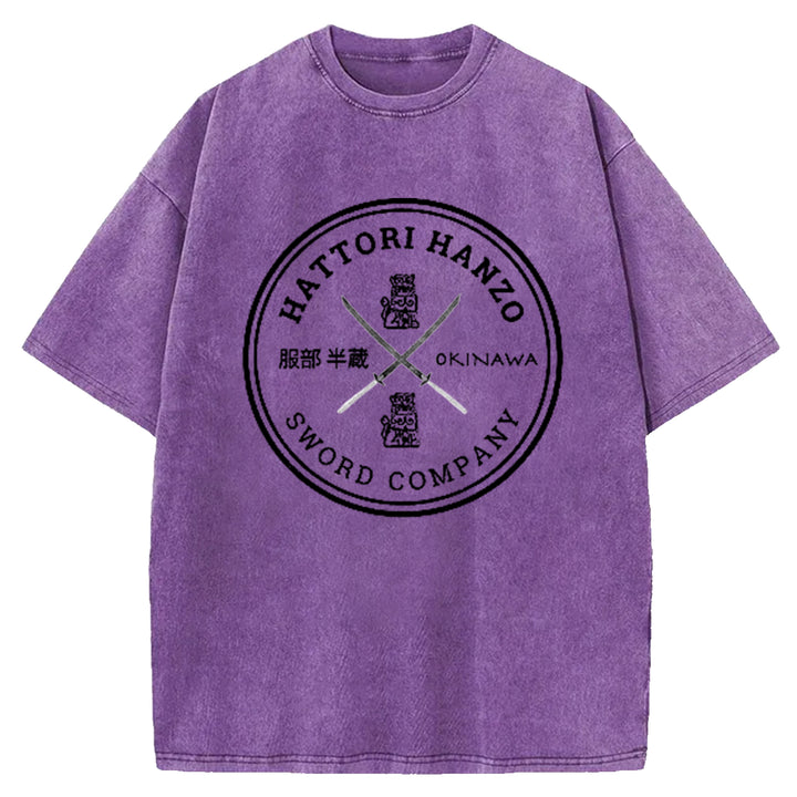 Japan Hattori Hanzo Washed Crew Neck T-Shirt