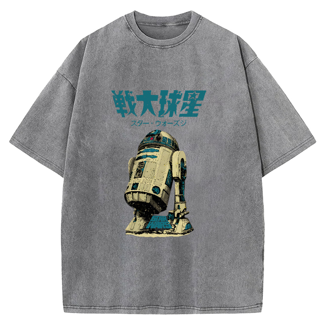 Star Wars Vintage Japanese Washed Crew Neck T-Shirt